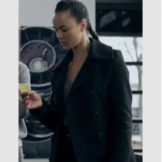 Reacher S02 Frances Neagley Black Coat